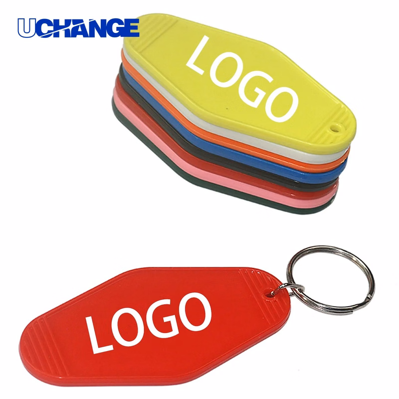 Vintage ABS Hotel Motel Keychain Classic Room Tag Style