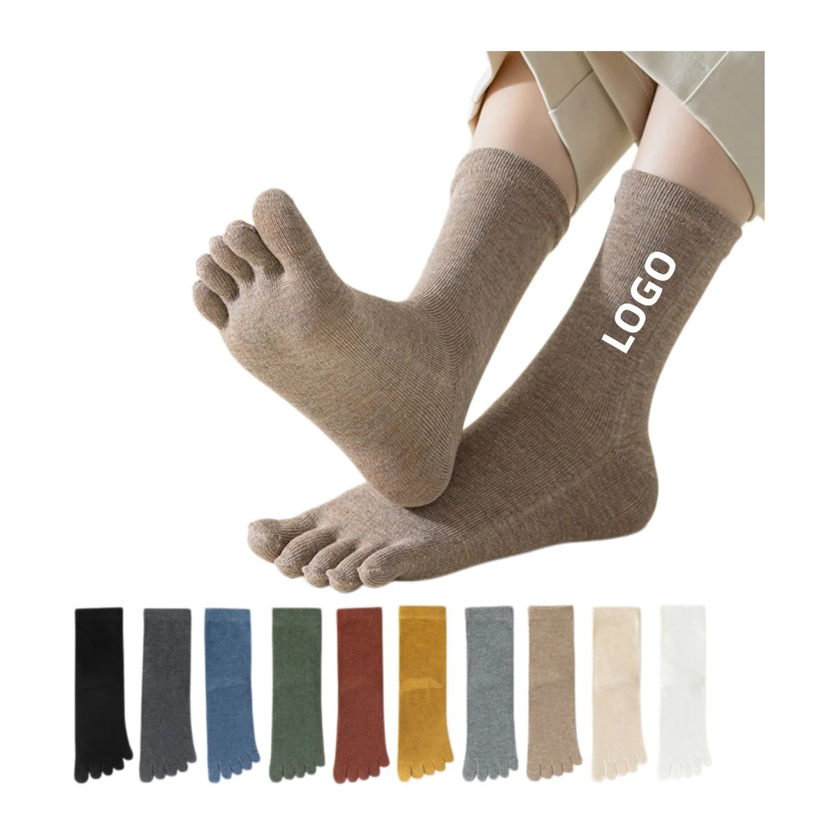 Cotton Moisture-Wicking Toe Liner Socks 1