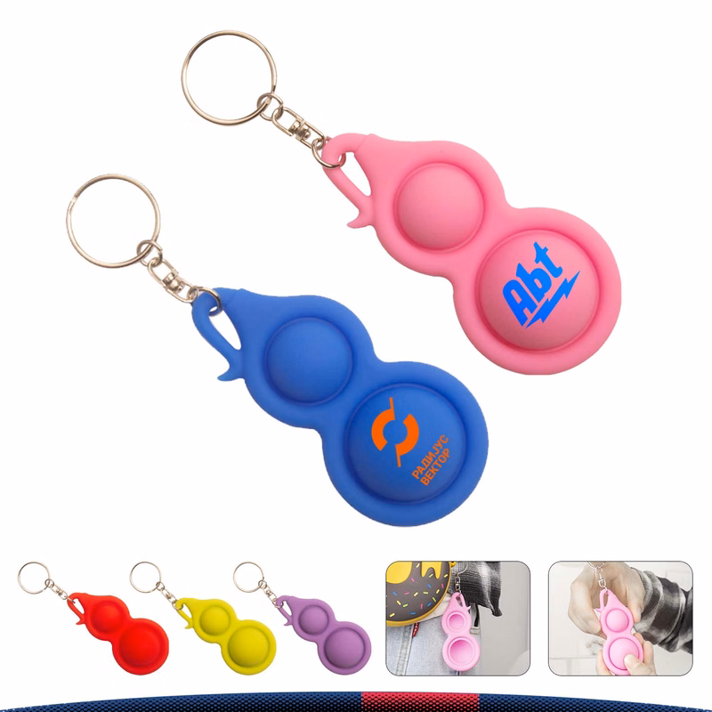 Ronnie Push Pop Bubble Keychain