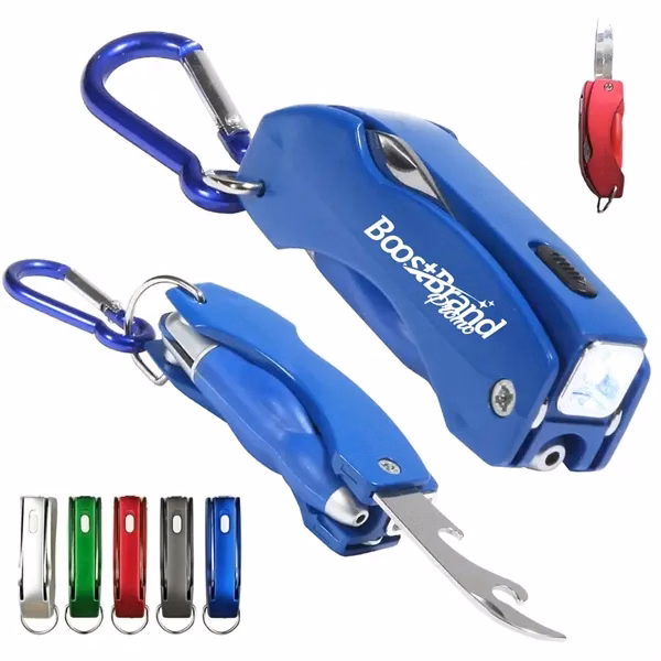 Custom Compact Folding Multi-Tool Pen with Keychain — Everyday Carry Essential