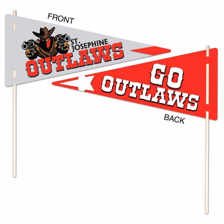 Flexible Plastic Pennant - UV-Coated (1S) - 7x16 - 10 pt.