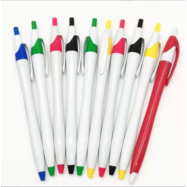 Custom Plastic 5.9 inch Ballpoint Pen White Barrel — Professional & Office Gift 1