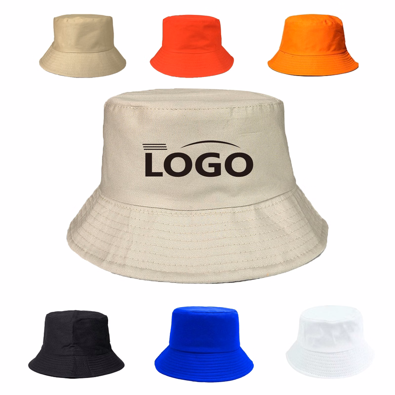 Bucket Hat Durable Foldable Customizable Fisherman Cotton