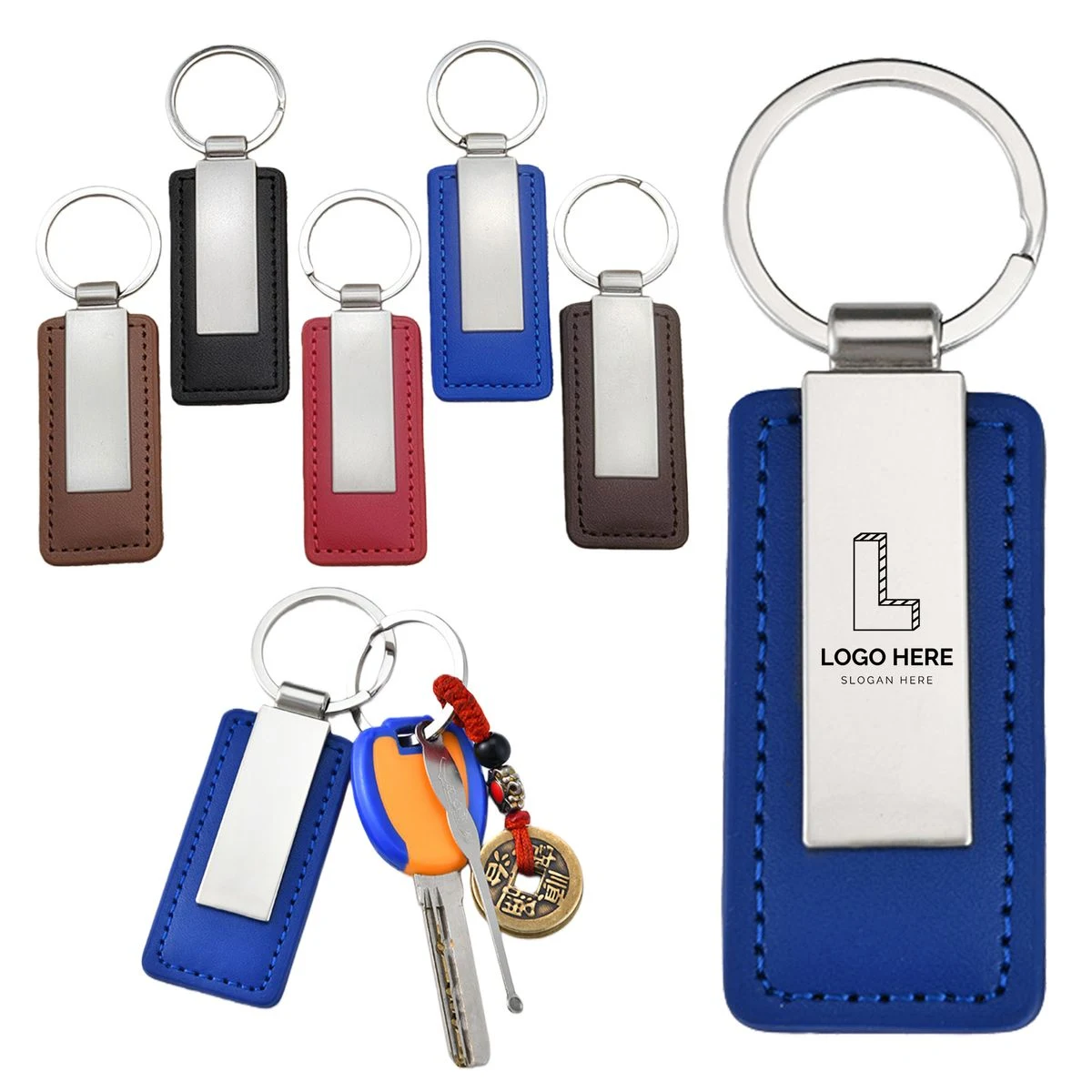 Minimalist Pu Leather Key Ring 1