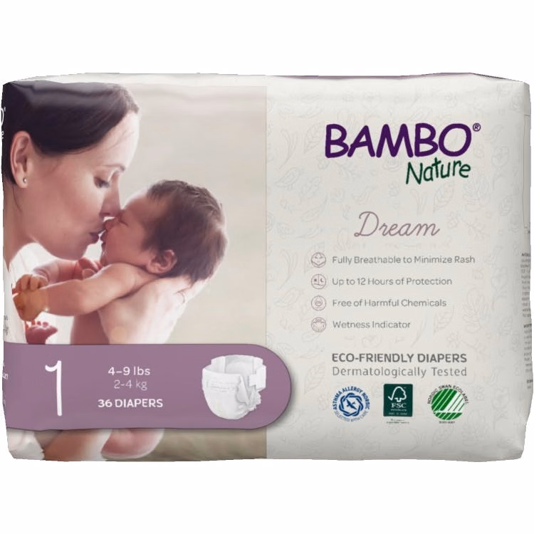 Baby Diapers - 36 Count Size 1 4-9 Lbs.
