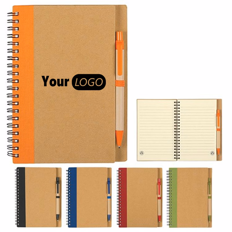 Kraft Paper Fabric Splicing Cover Notebook