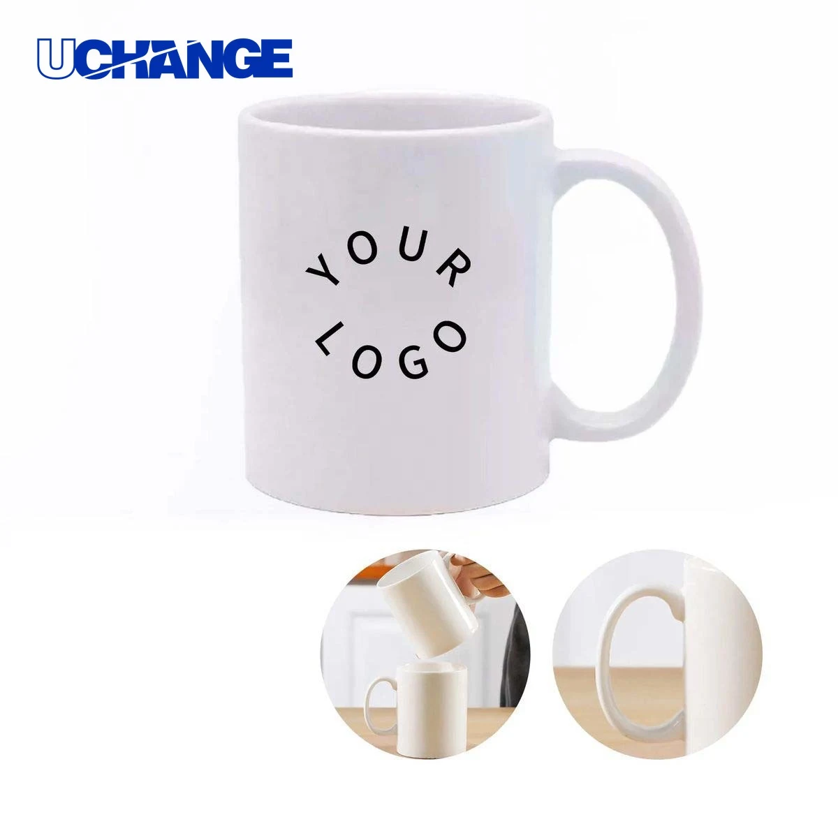 Ceramic Coffee Mug Drinkware with Smooth White Finish 1