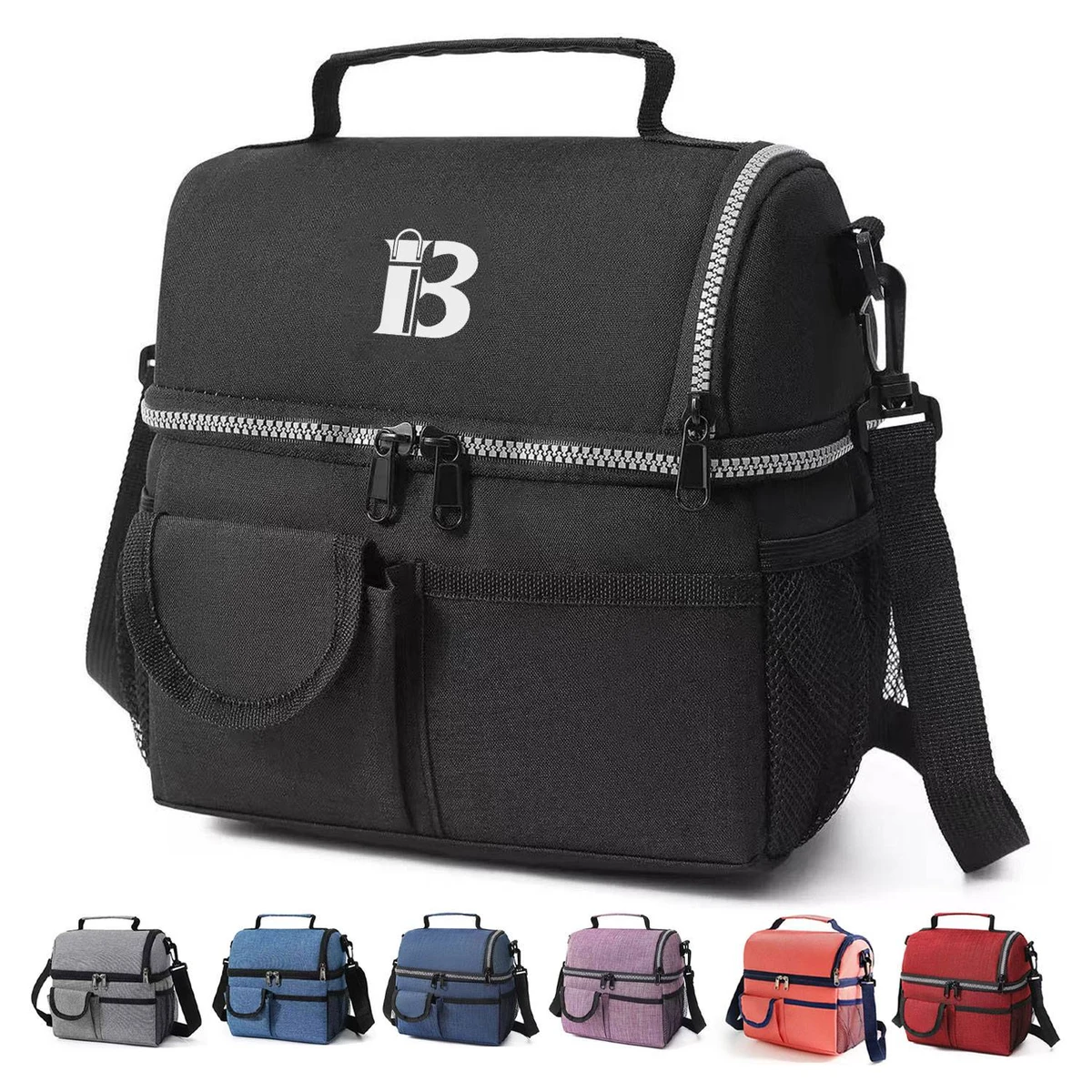 9L Double Decker Oxford Insulated Cooler Lunch Bag 1