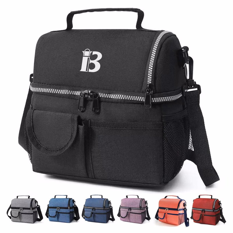 9L Double Decker Oxford Insulated Cooler Lunch Bag