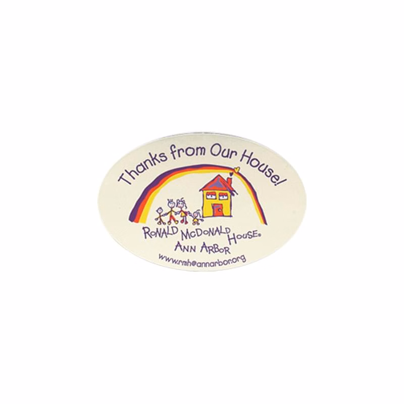 2.25" X 3.25" Oval Vinyl Refrigerator Magnet - 20mil
