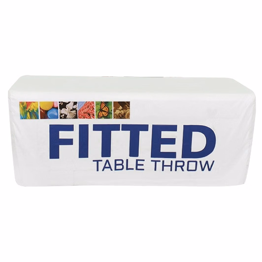 6' Fitted Printed Table Throw