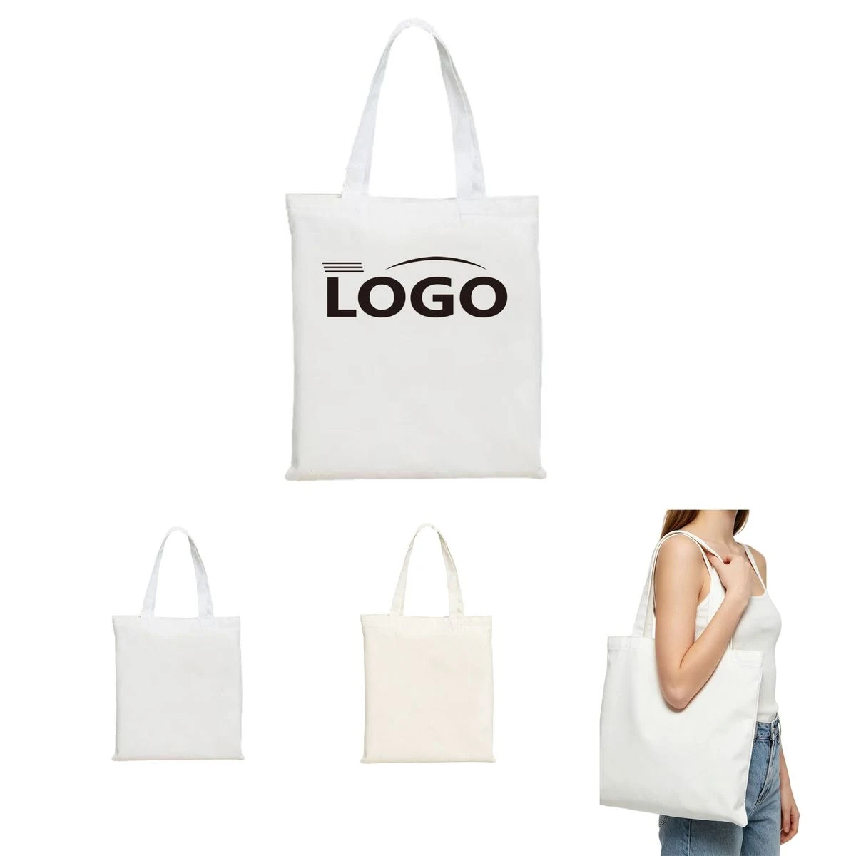 MOQ 10 Full Color Canvas Tote Bag, custom tote bag with logo imprint 1
