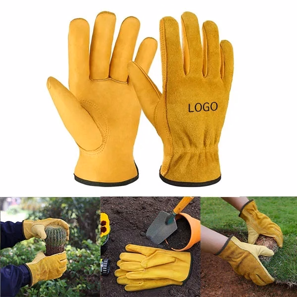 Grain Leather Cowhide Work Gloves