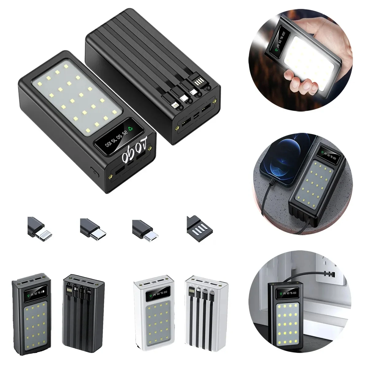 High Capcity Power Bank With LED Light 1