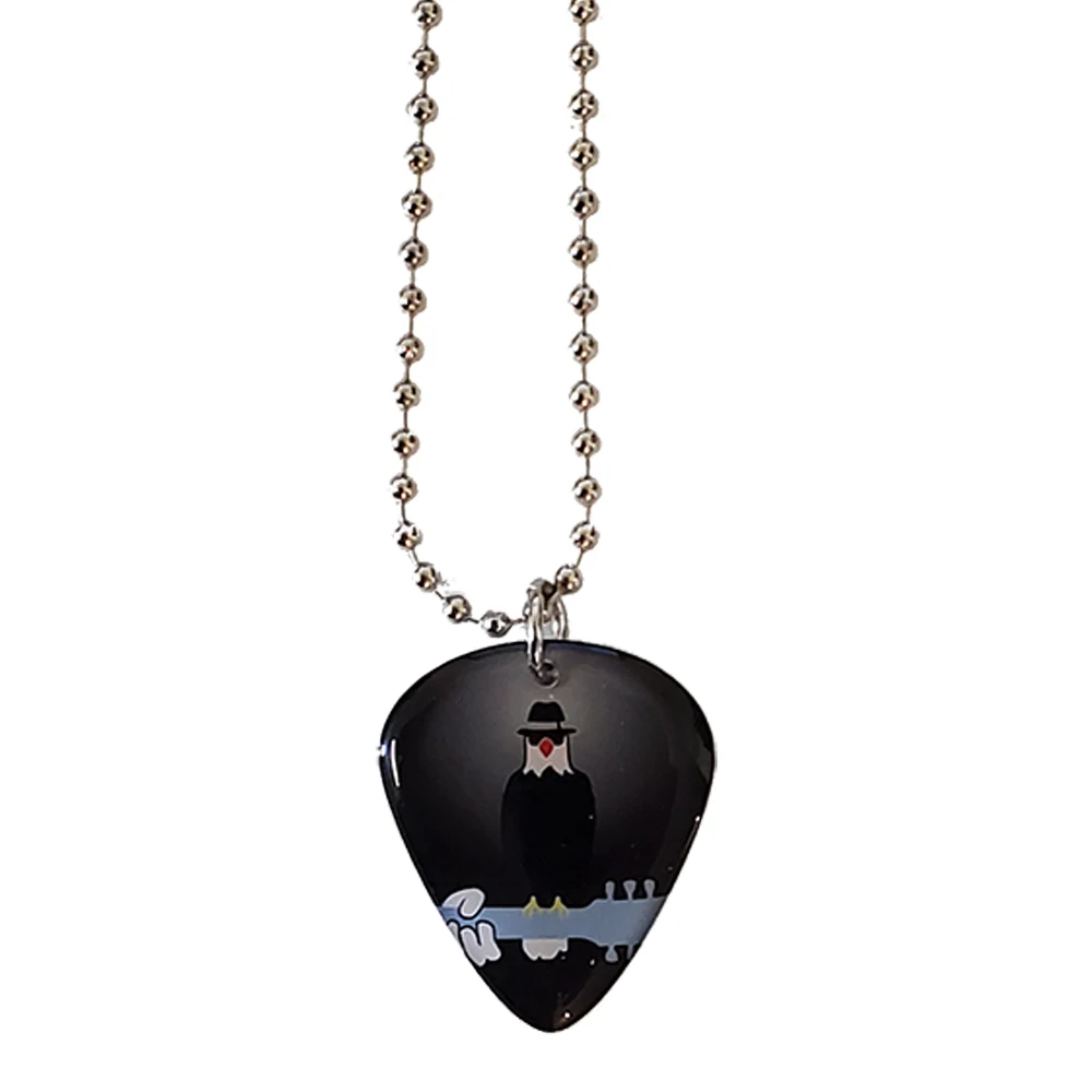 Novelty Pick with Single Sided Imprint with 30" Ball Chain 1