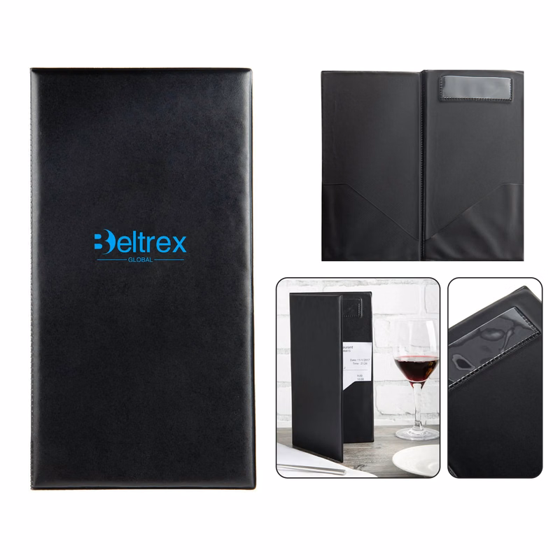 Elegant Lambskin Finish Bill Holder for Hotels