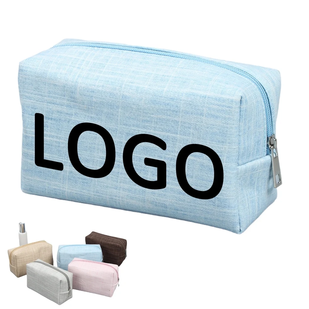 Custom Canvas Travel Makeup Pouch & Cosmetic Toiletry Bag 1