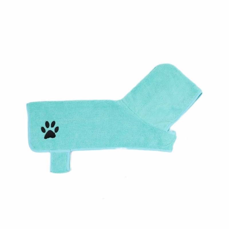 Microfiber Pets Bath Robe With Adjustable Closure