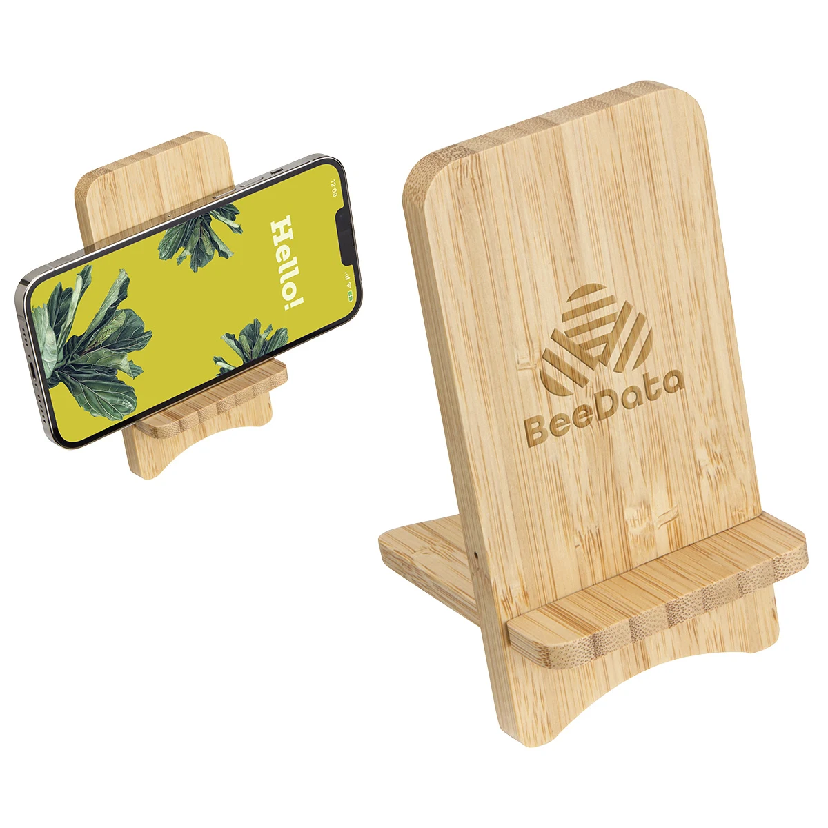 Bamboo Wireless Charger Portable Phone Stand 1