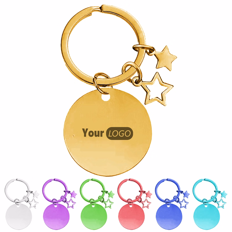 Metal Elegant Keychain With Logo Customization
