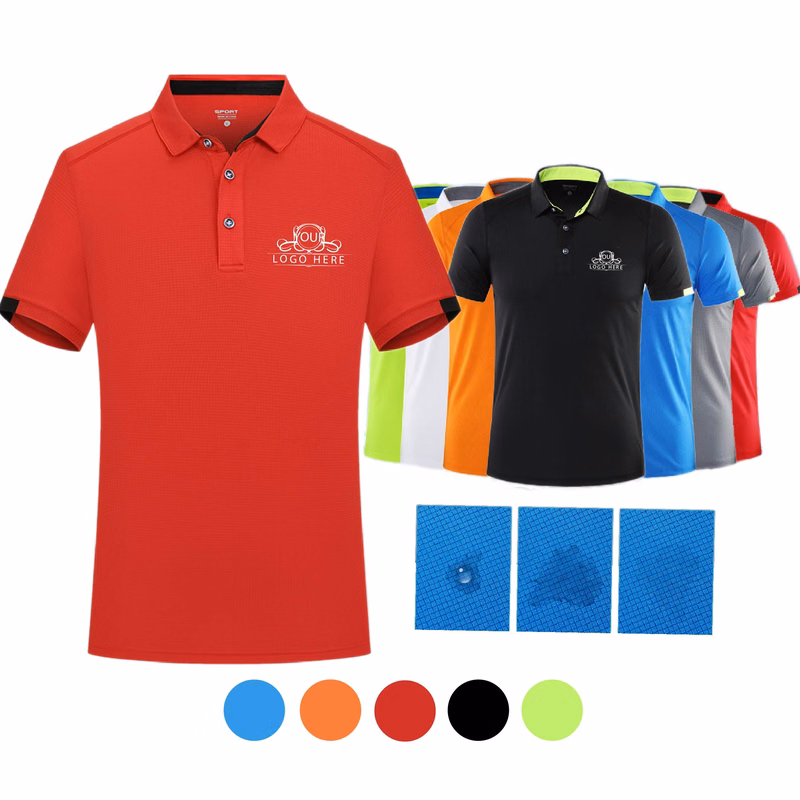 Men's Moisture Wicking Short Sleeve Polo