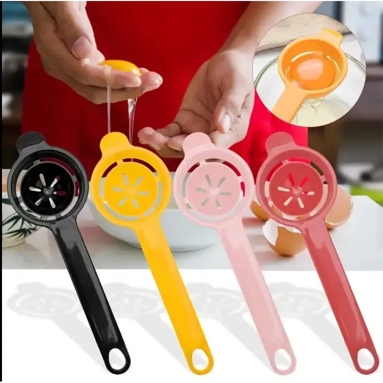 Extended Handle Plastic Egg White Separator 1