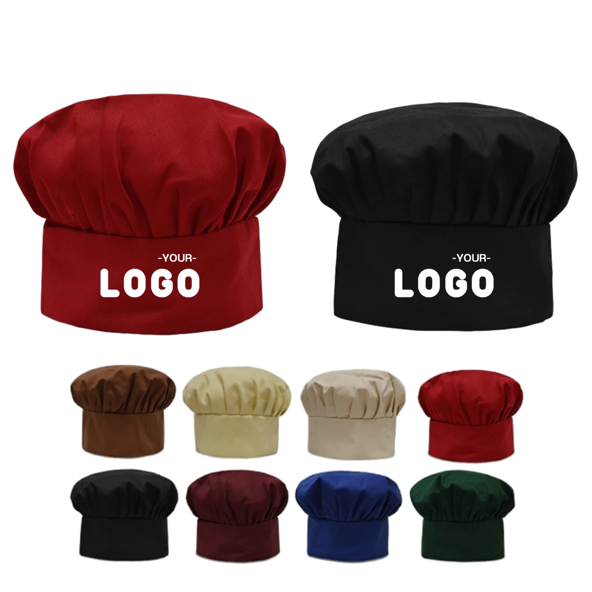 Unisex Adjustable Elastic Kitchen Cooking Chef Cap 1