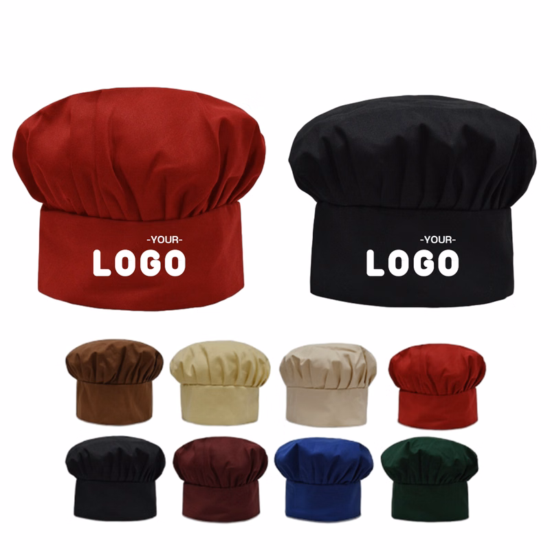 Unisex Adjustable Elastic Kitchen Cooking Chef Cap