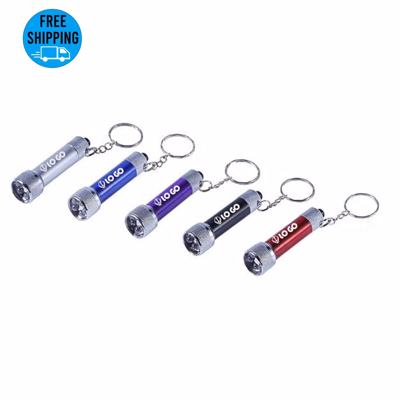 Aluminum Mini 5 LED Flashlights Keychain