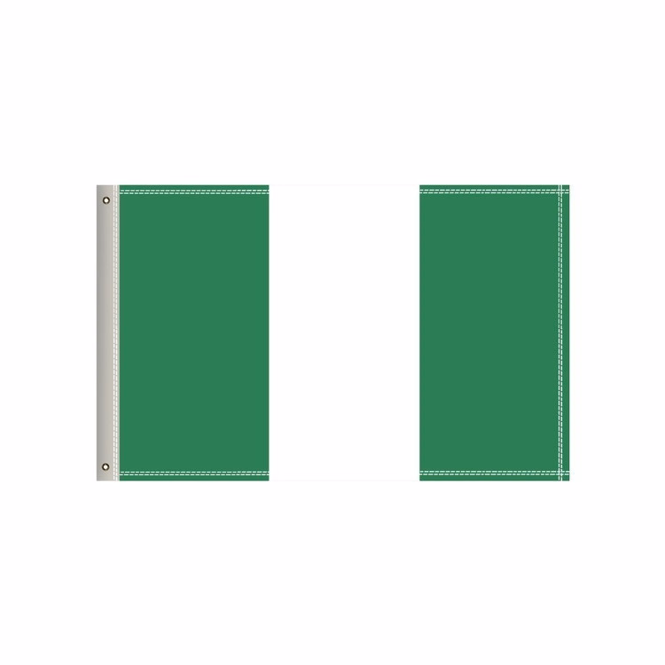National Flag, Nigeria, Double-Sided - 36"W x 24"H