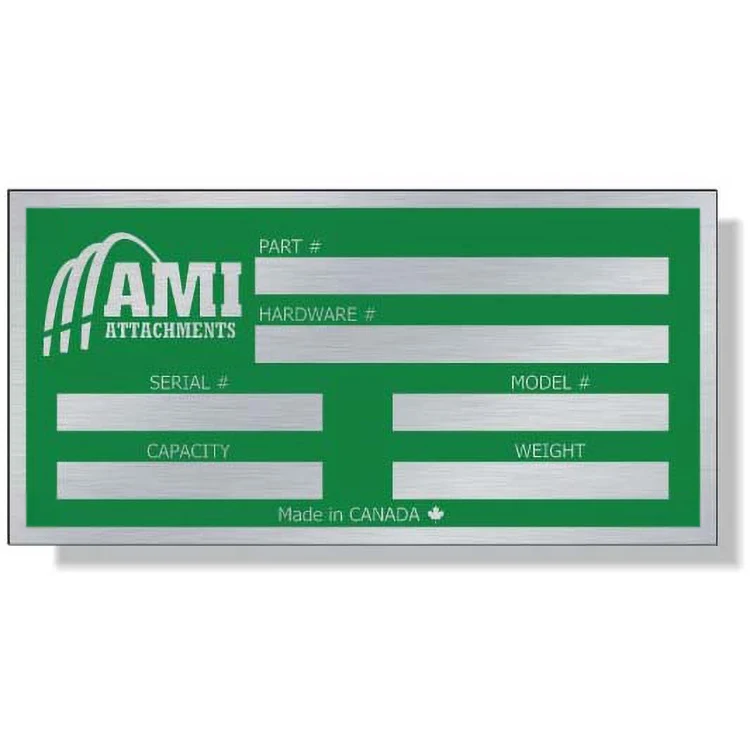 .020 Satin Aluminum Metal Plate, Spot Colour, 15.1 to 20 Sq/In 1