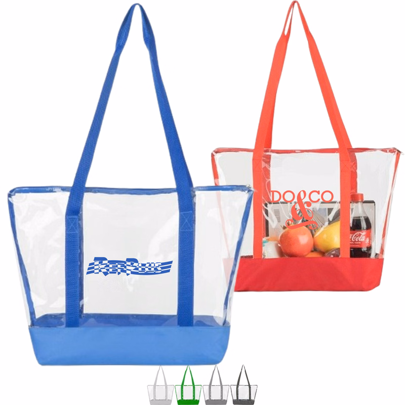 Fashion Tote Bag Stadium Approved Clear PVC Transparent Shoulder Handbag