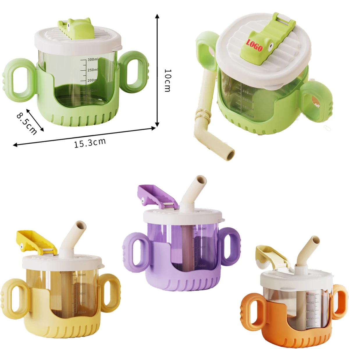 Baby Sippy Cup With Handle And Markings 1