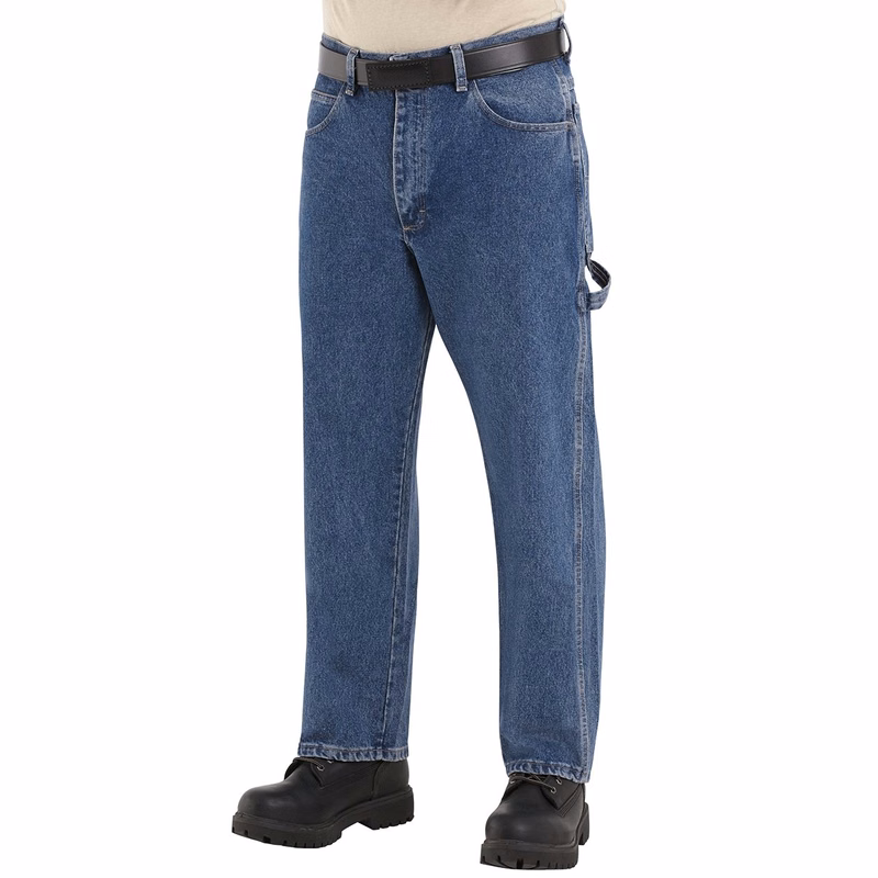 Men's Flame Resistant Pre-Washed Denim Dungaree - PEJ8