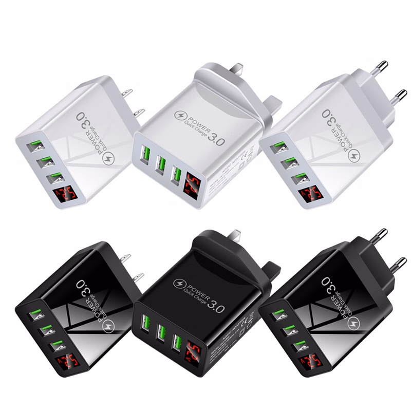 3USB Digital Display Charging Head