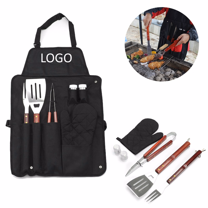 7 Pieces Apron Style Bbq Sets