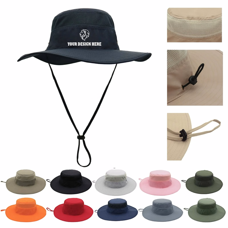 Wide Brim UV Sun Protection Fishing Bucket Hat