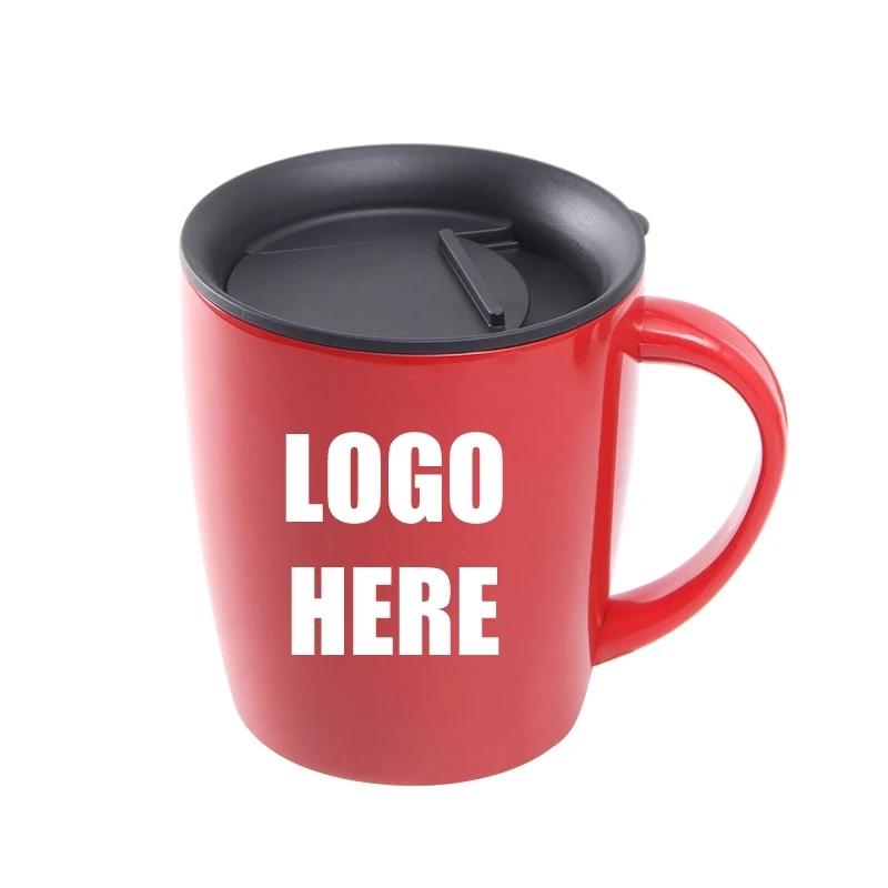 Custom 12 oz Stainless Steel Coffee Mug With Handle 1