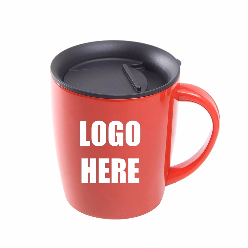Custom 12 oz Stainless Steel Coffee Mug With Handle
