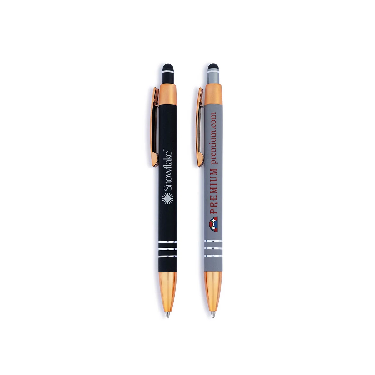 Small Batch -Penny Stylus Satin Soft Touch Click Metal Pen - 1