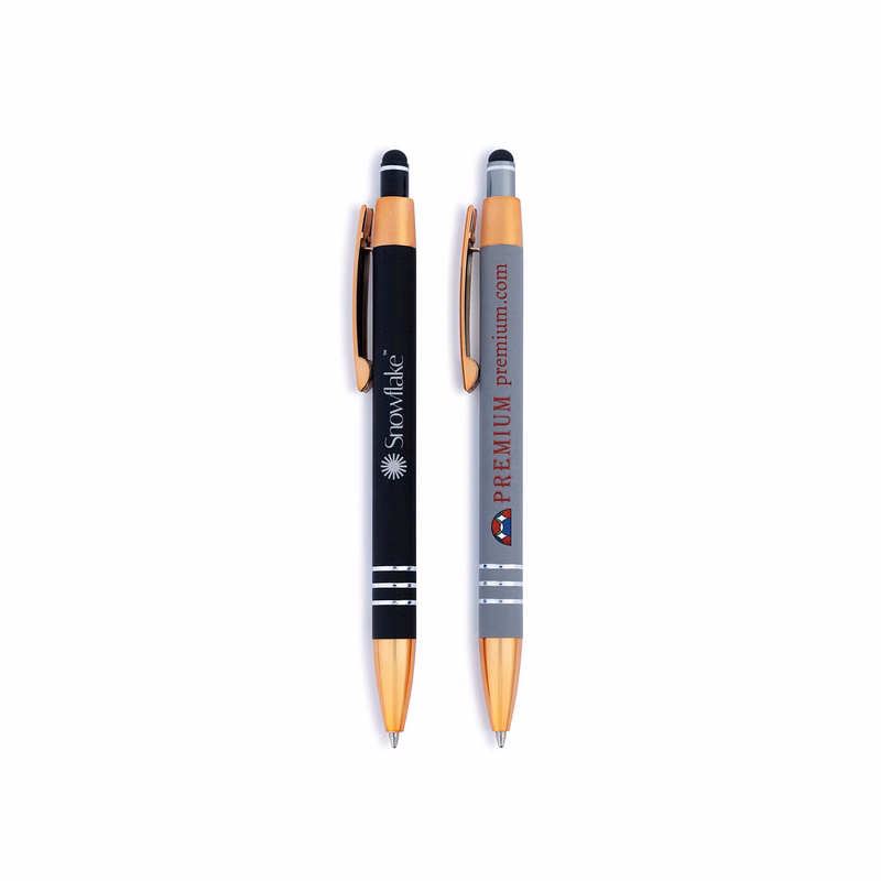 Small Batch -Penny Stylus Satin Soft Touch Click Metal Pen -