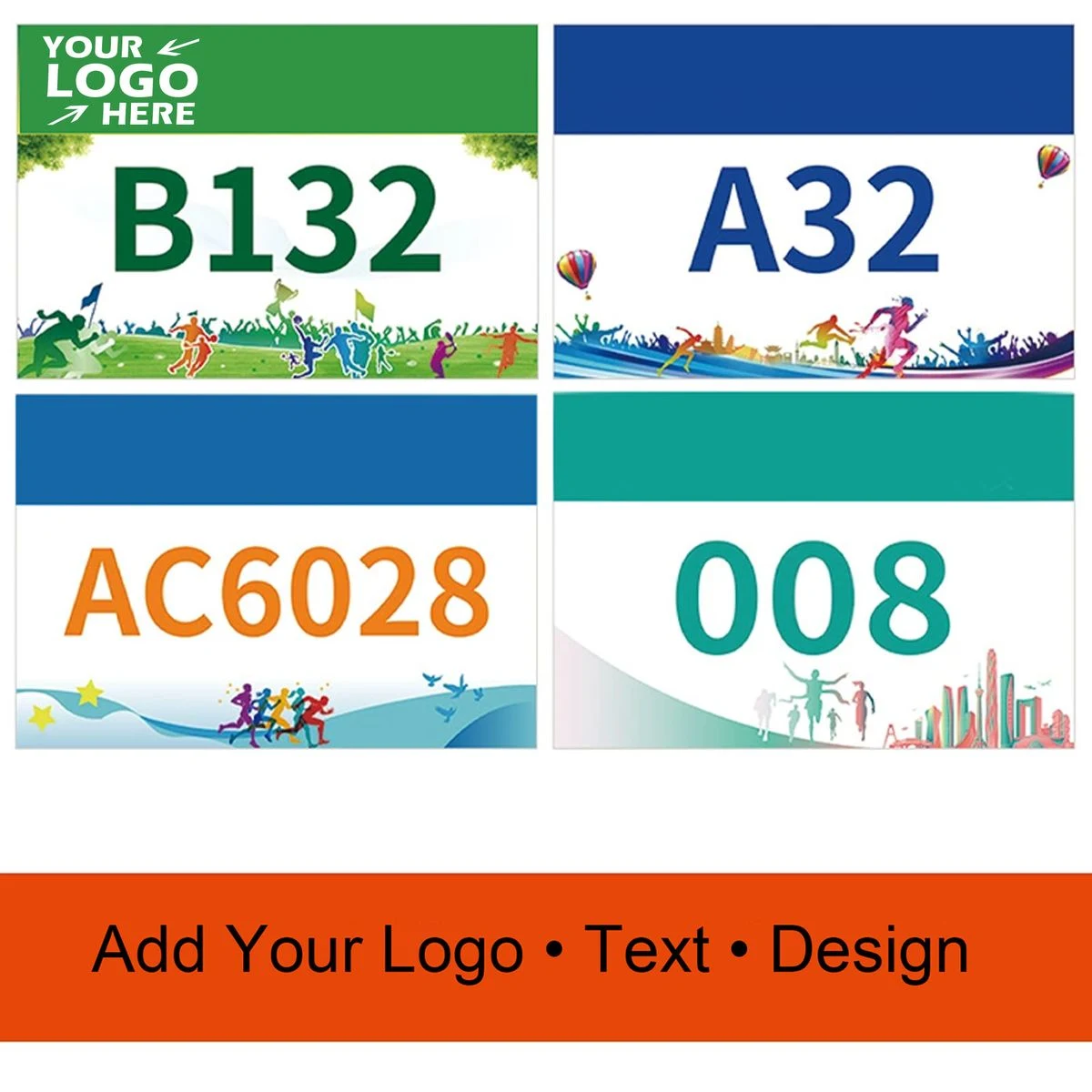 Custom Waterproof Reusable Marathon Running Bib 1