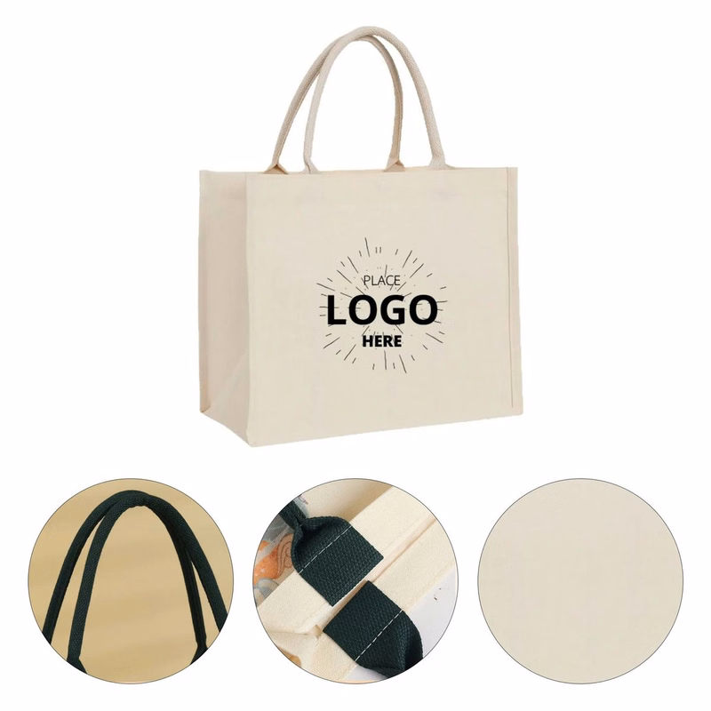 Natural Reusable Canvas Tote Bag