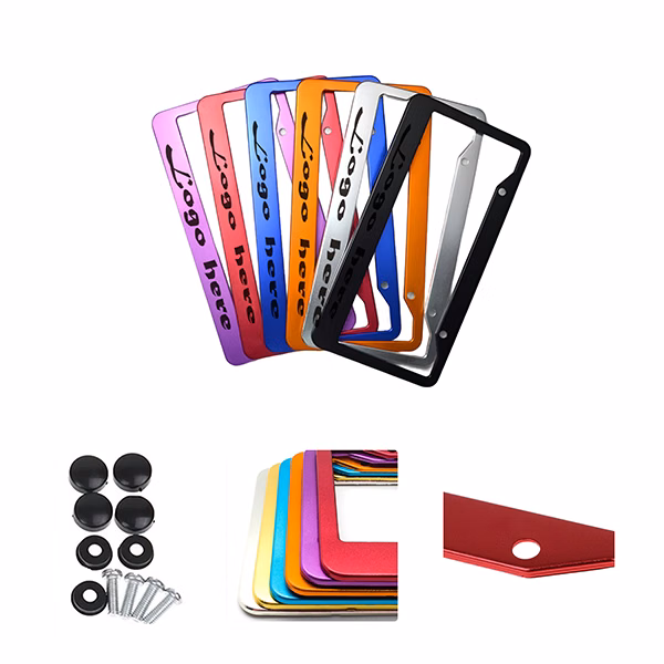 MOQ20 Durable Metal License Plate Frame With Custom Logo