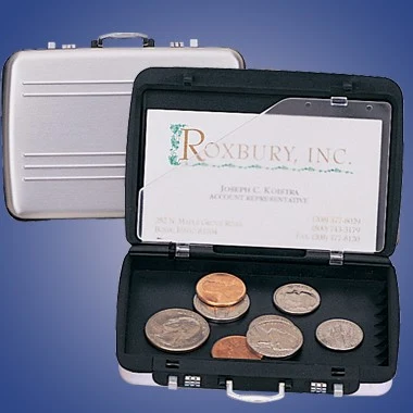 BRIEF CASE STYLE CREDIT CARD & POCKET CHANGE CASE 1