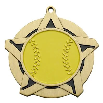 Softball Super Star Medal 2-1/4" 1