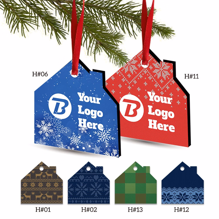 3" Full Color Christmas Ornament - House