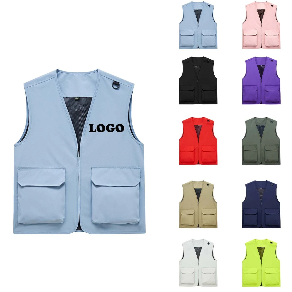 MOQ 5 Piece Multi-Pocket Work Vest 1