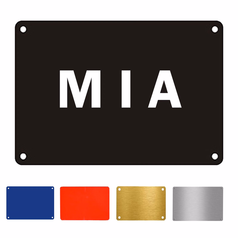 Customizable Aluminum Blank Sign for Office and Business