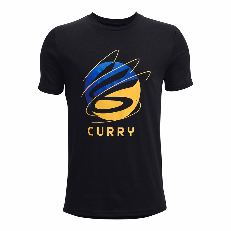 Curry Logo Boys' Short Sleeve